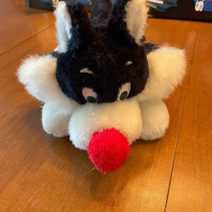 Vintage 1971 Sylvester Plush Stuffed  Cat Warner Bros Mighty Star Toy 9"